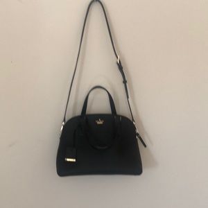 Kate Spade black leather Maisie Satchel